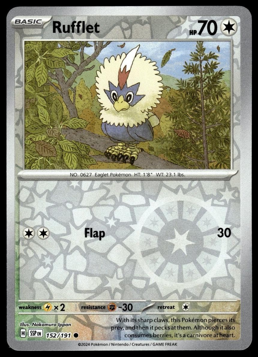 Rufflet trading card