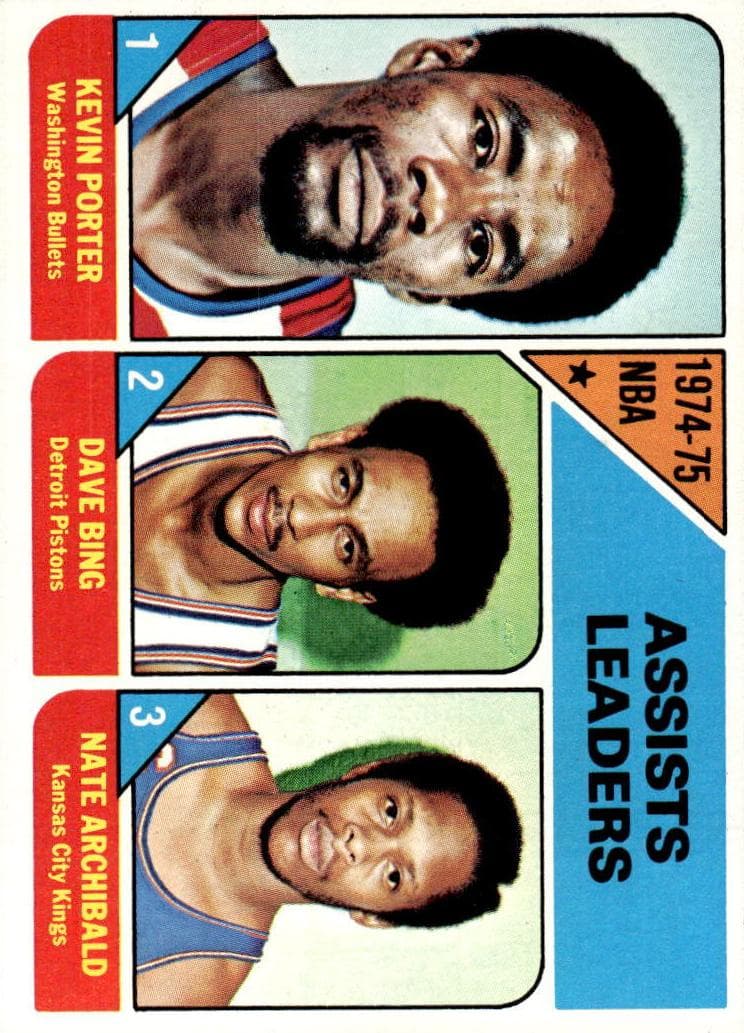 NBA Assists Leaders (Kevin Porter / Dave Bing / Nate Archibald) #5