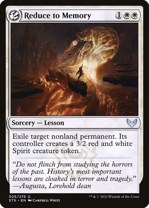 Reduce to Memory 2021 Magic: The Gathering Strixhaven School of Mages