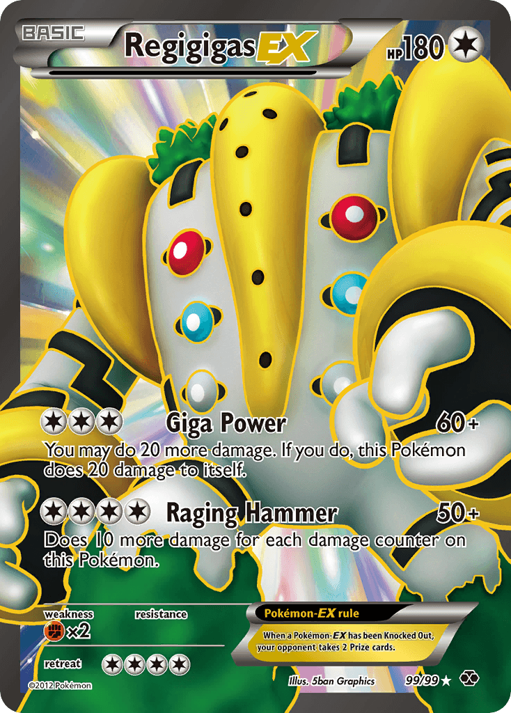 Regigigas EX 2012 Pokemon