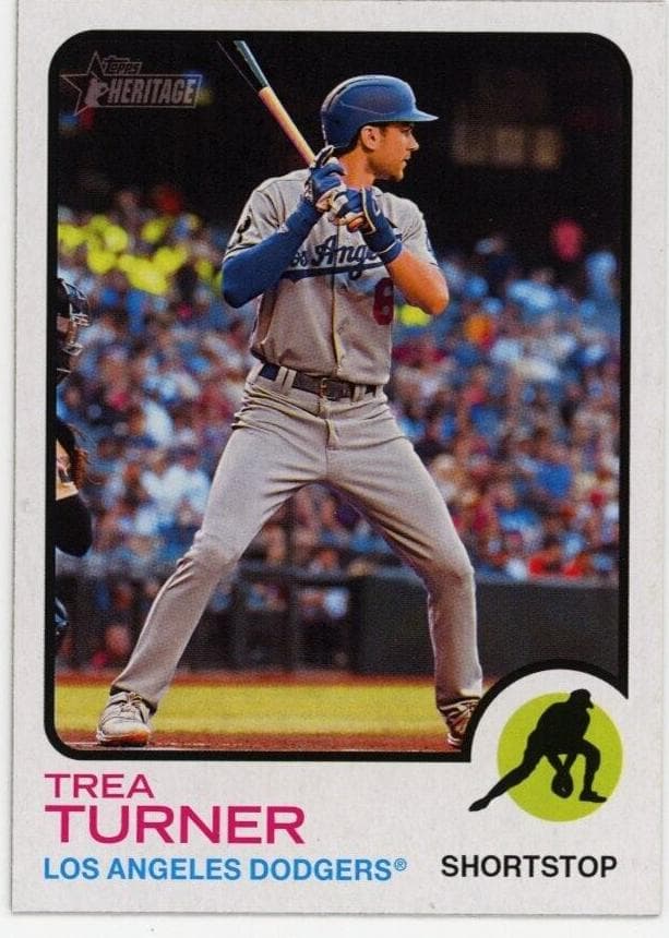 Trea Turner 2022 topps Topps Heritage