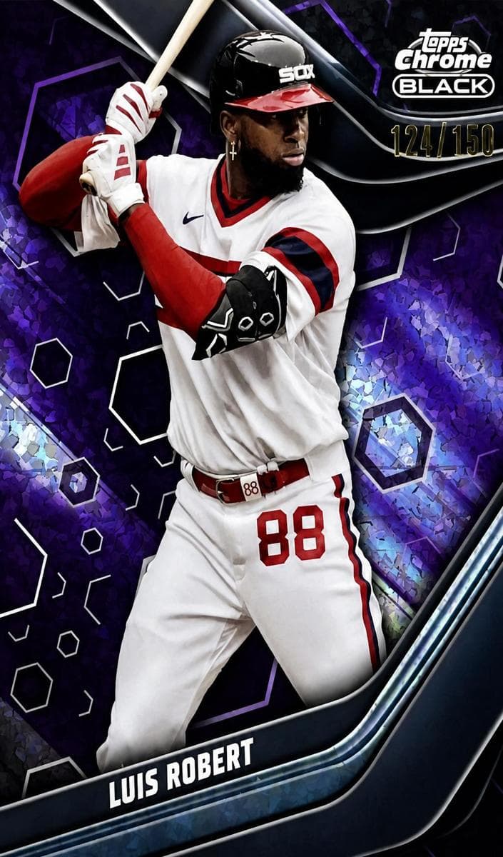 Luis Robert 2023 topps Topps Chrome Black
