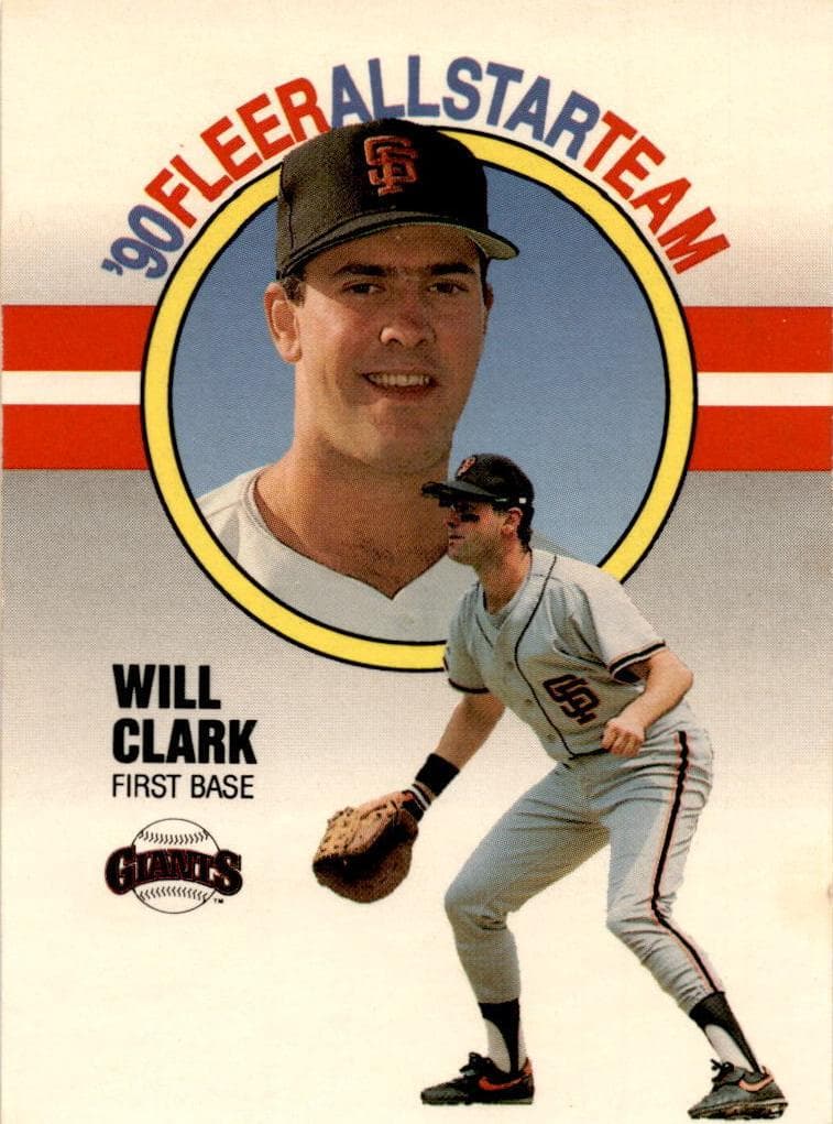 Will Clark 1990 fleer Fleer