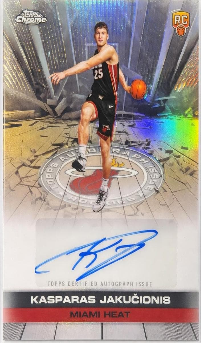 Kasparas Jakucionis 2025 topps Topps Chrome
