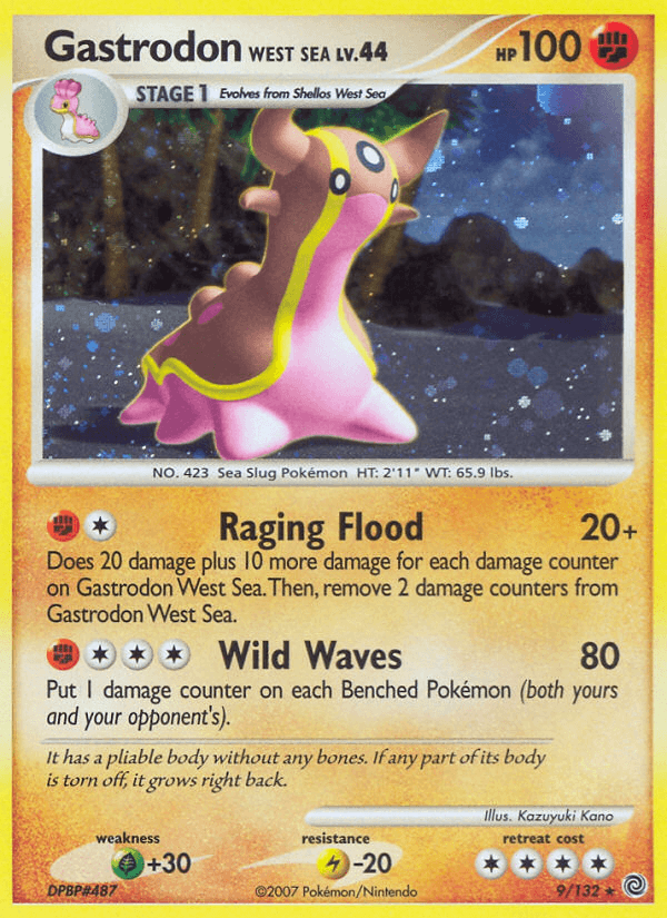 Gastrodon West Sea 2007 Pokemon Secret Wonders Reverse Holo