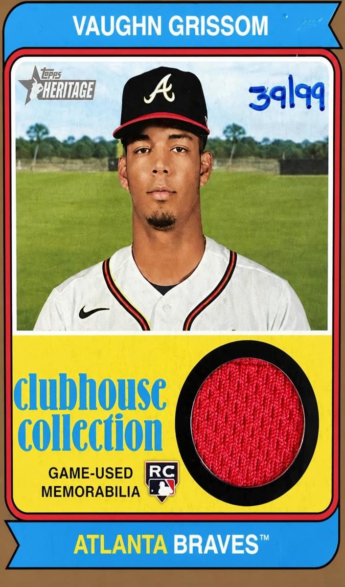 Vaughn Grissom 2023 topps Topps Heritage