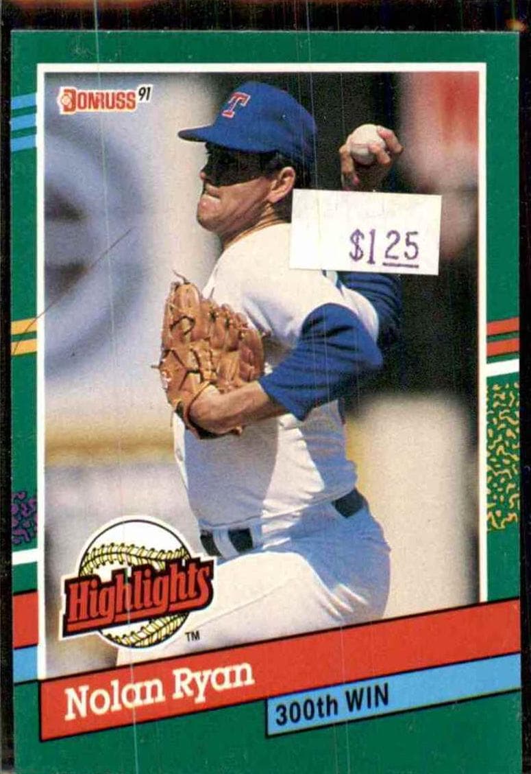 Nolan Ryan 1991 panini Donruss