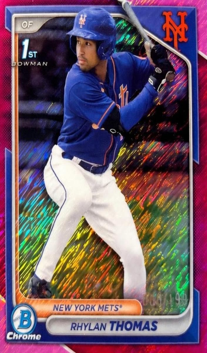Rhylan Thomas 2024 bowman Bowman Chrome Sapphire Edition