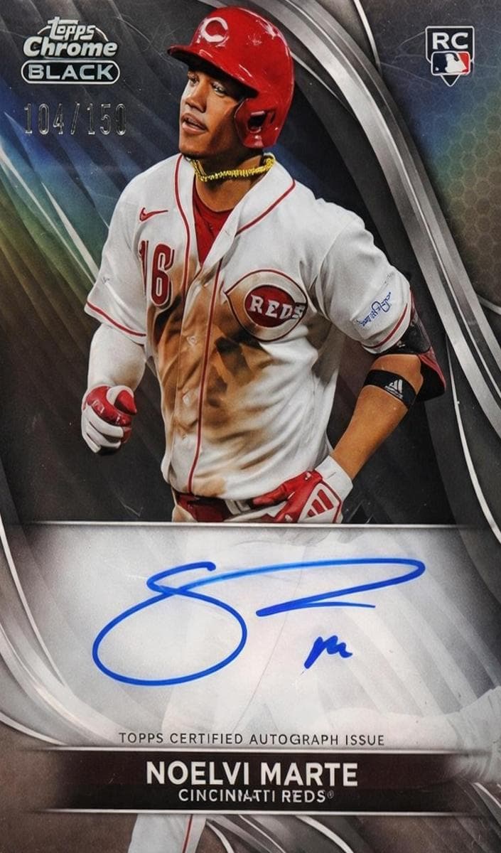 Noelvi Marte 2024 topps Topps Chrome Black
