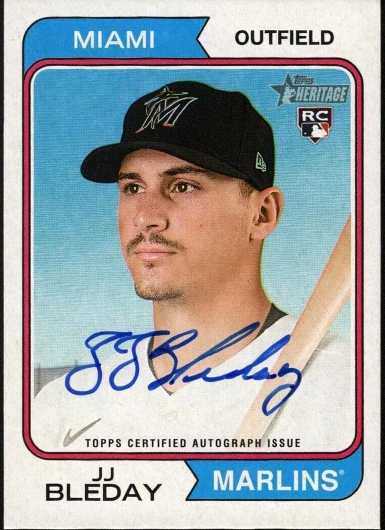 JJ Bleday 2023 topps Topps Heritage