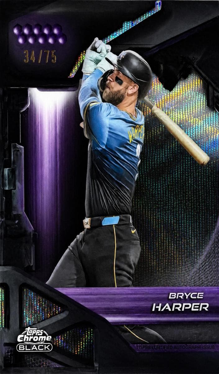 Bryce Harper 2026 topps Topps Chrome Black