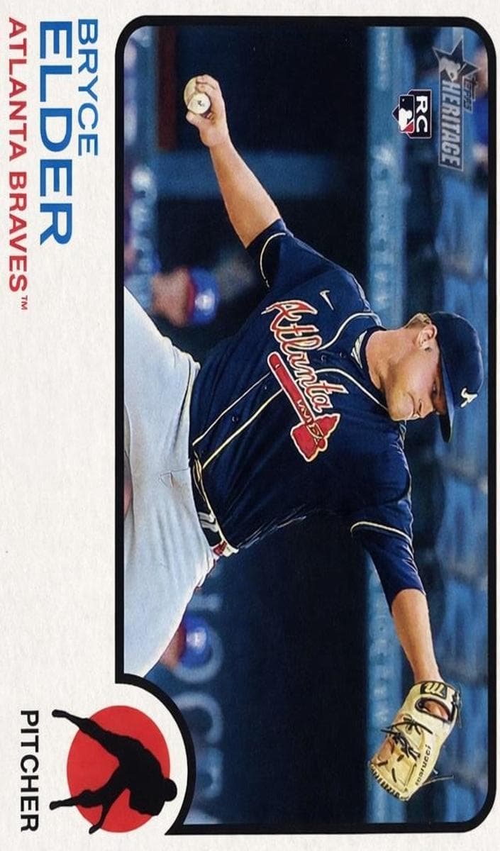 Bryce Elder 2022 topps Topps Heritage