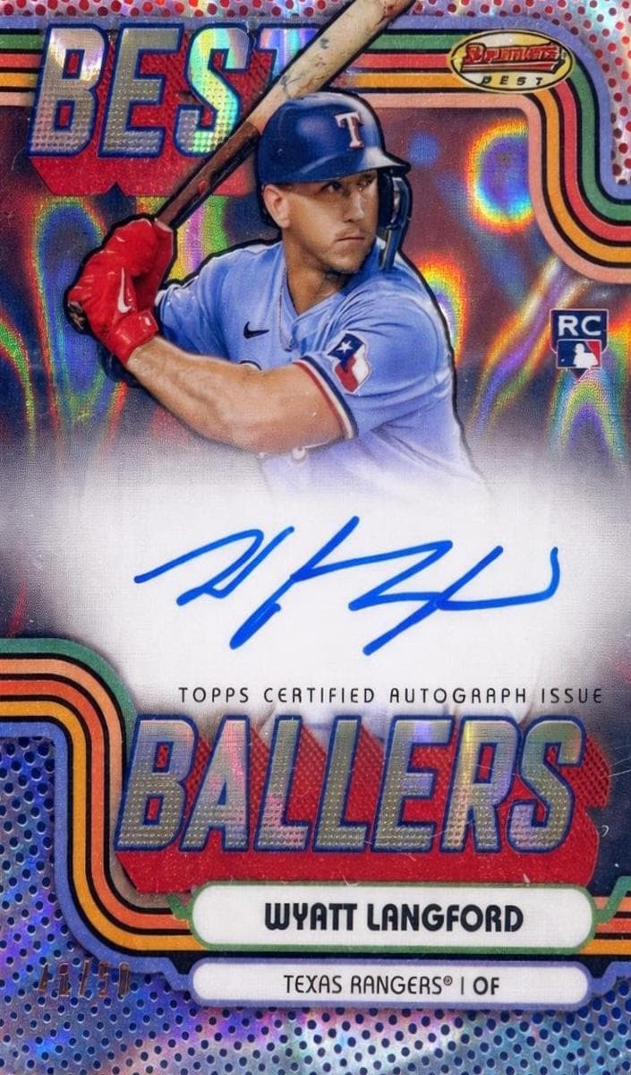 Wyatt Langford 2024 bowman Bowman's Best