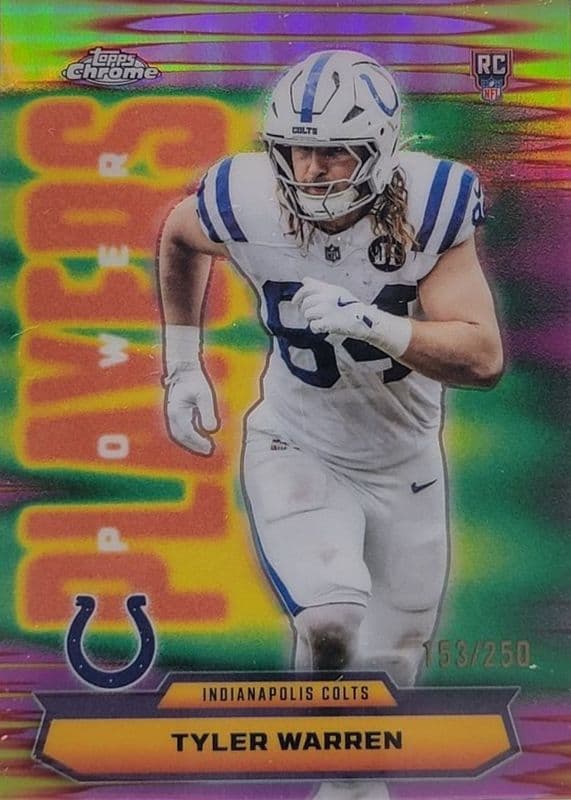 Tyler Warren 2025 topps Topps Chrome Power Players - X-Fractor