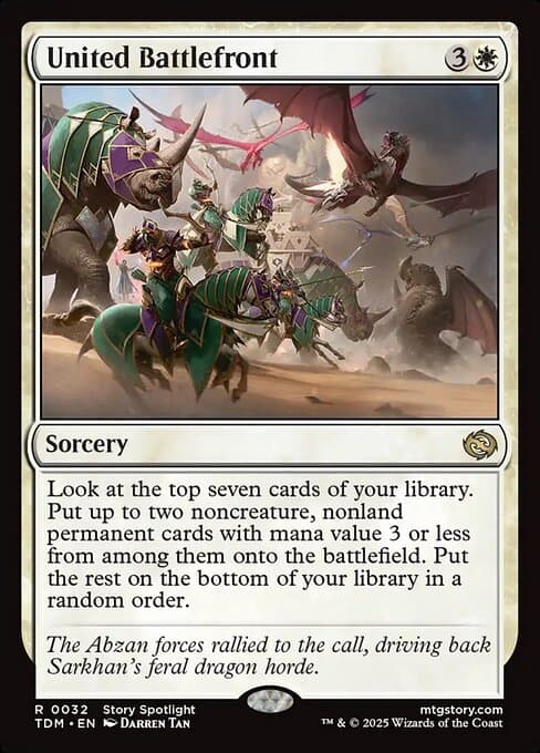 United Battlefront 2025 Magic: The Gathering Tarkir: Dragonstorm Borderless