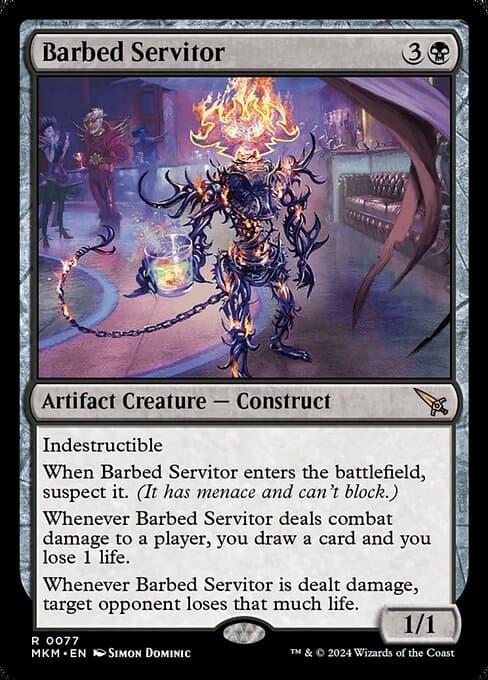 Barbed Servitor 2024 Magic: The Gathering Murders at Karlov Manor