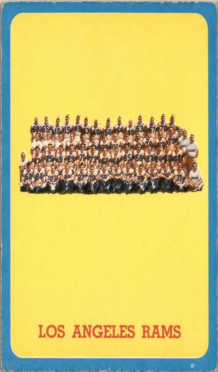 Los Angeles Rams 1963 topps Topps