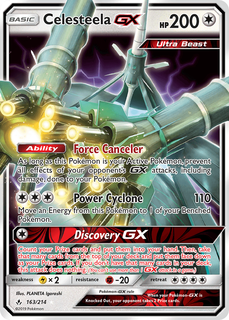 Celesteela GX 2019 Pokemon Unbroken Bonds