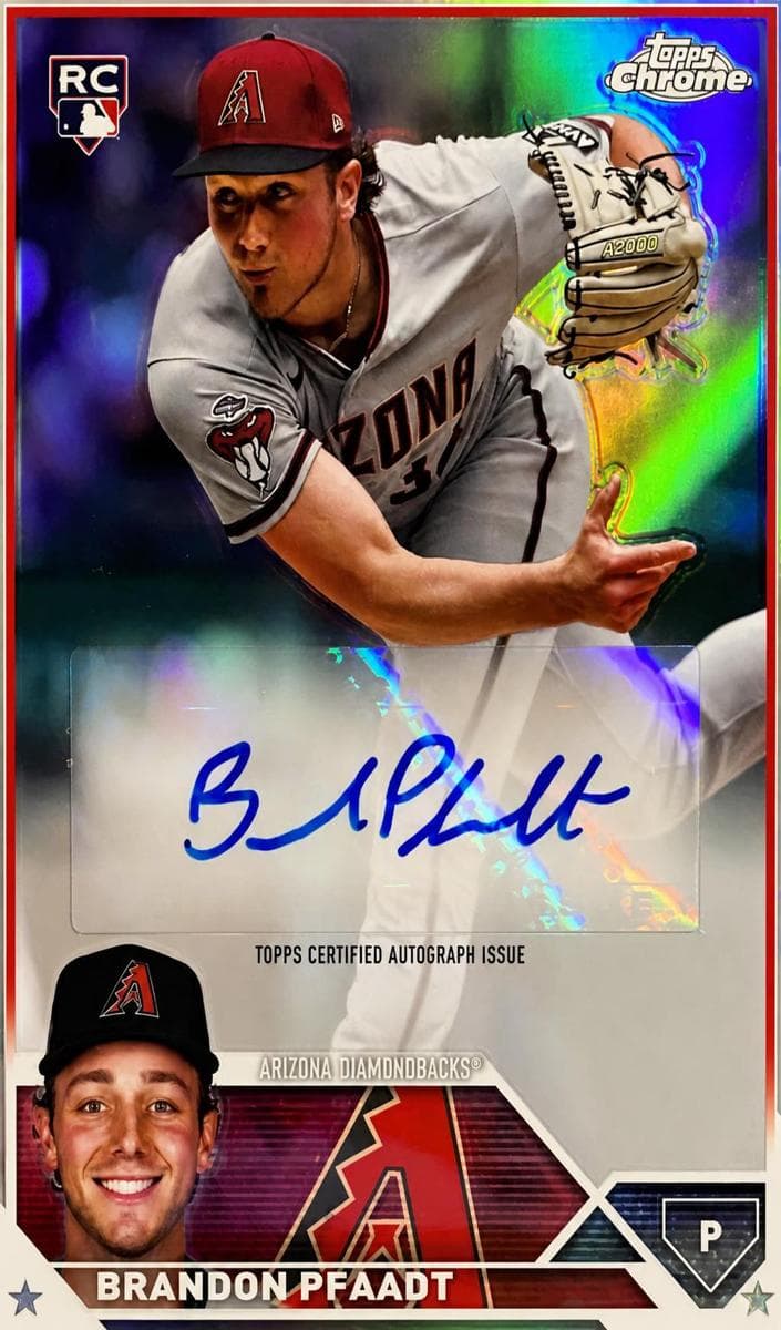 Brandon Pfaadt 2023 topps Topps Chrome Update