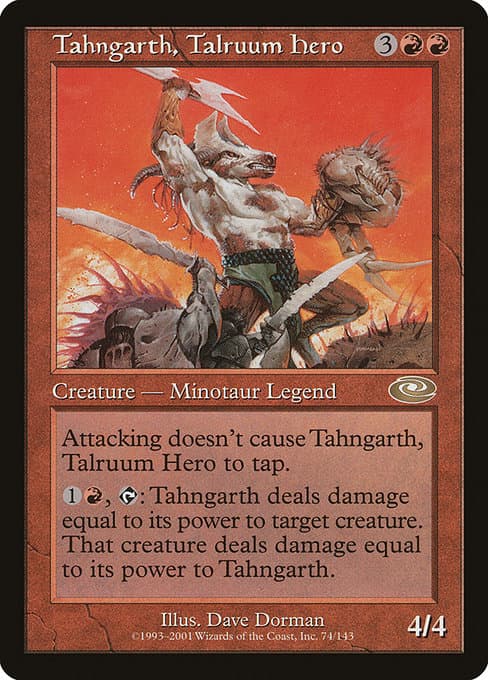 Tahngarth, Talruum Hero 2001 Magic: The Gathering