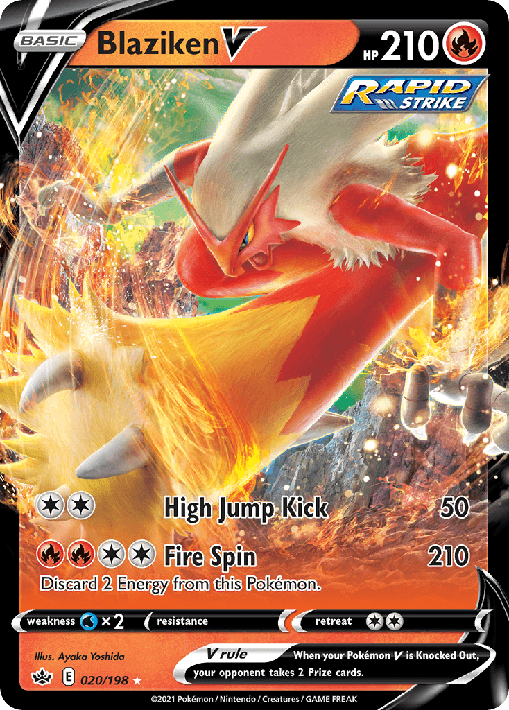Blaziken V 2021 Pokemon Chilling Reign