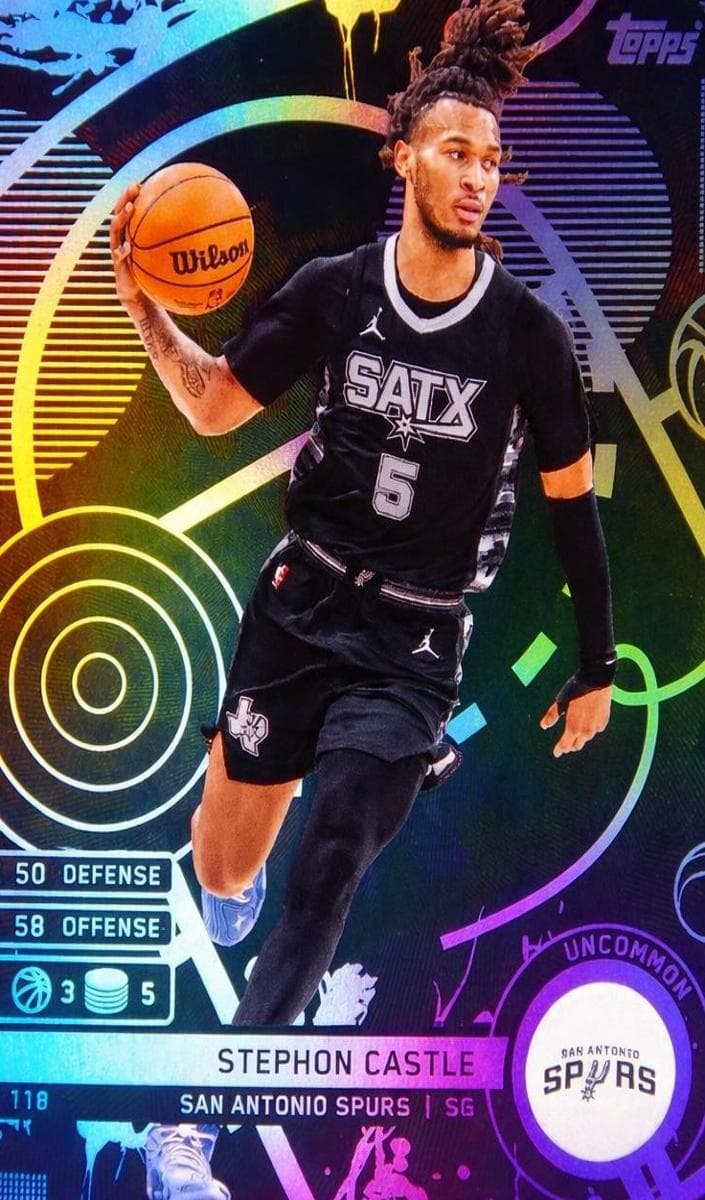 Stephon Castle 2025 topps Match Attax Basketball Uncommon