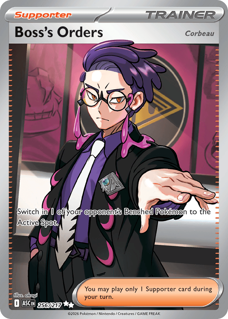 Boss's Orders: Corbeau 2026 Pokemon Ascended Heroes
