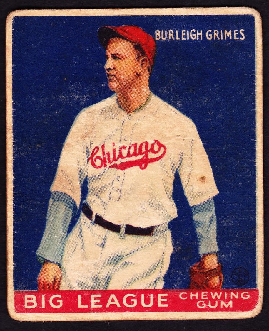 Burleigh Grimes 1933 unknown Goudey
