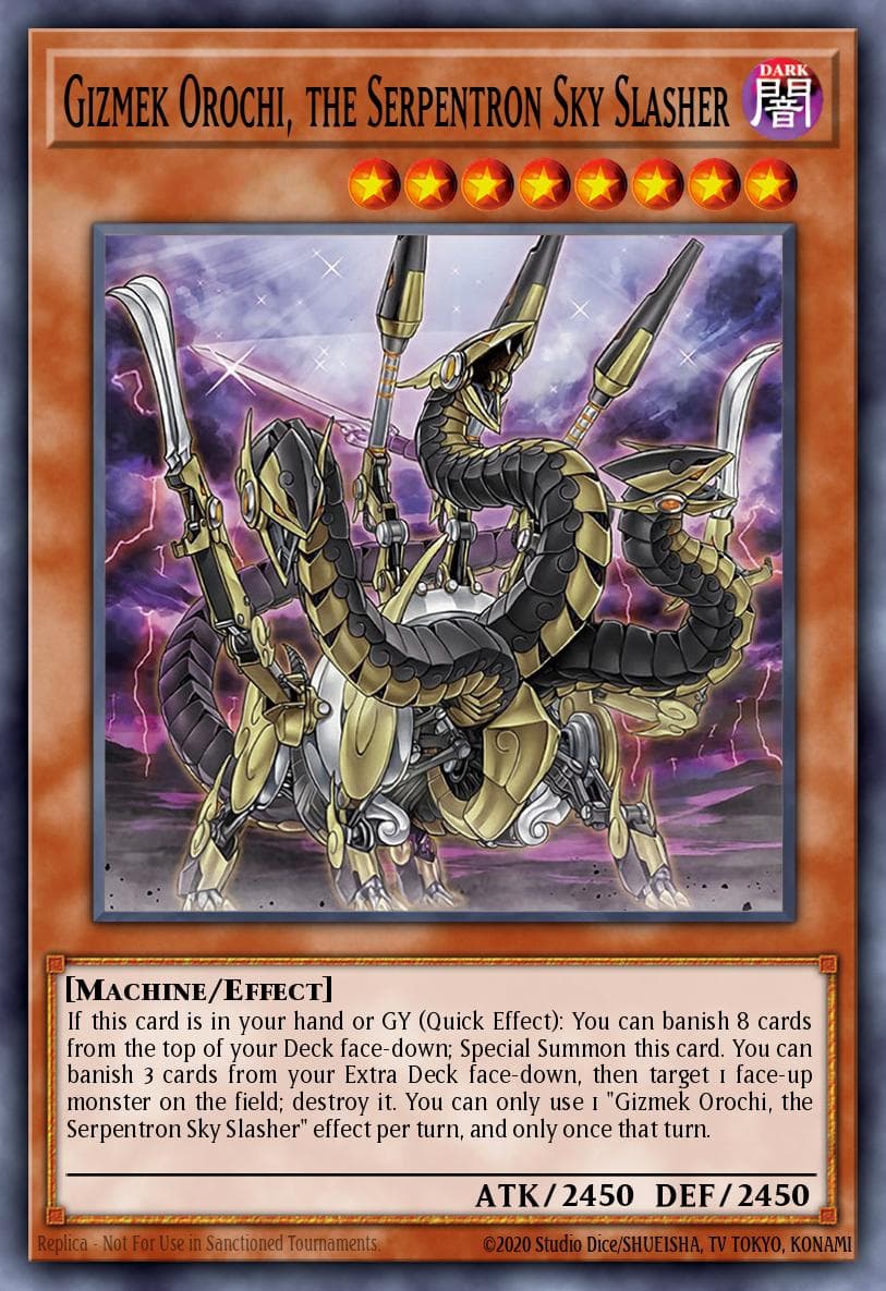 Gizmek Orochi, the Serpentron Sky Slasher 2023 Yu-Gi-Oh!