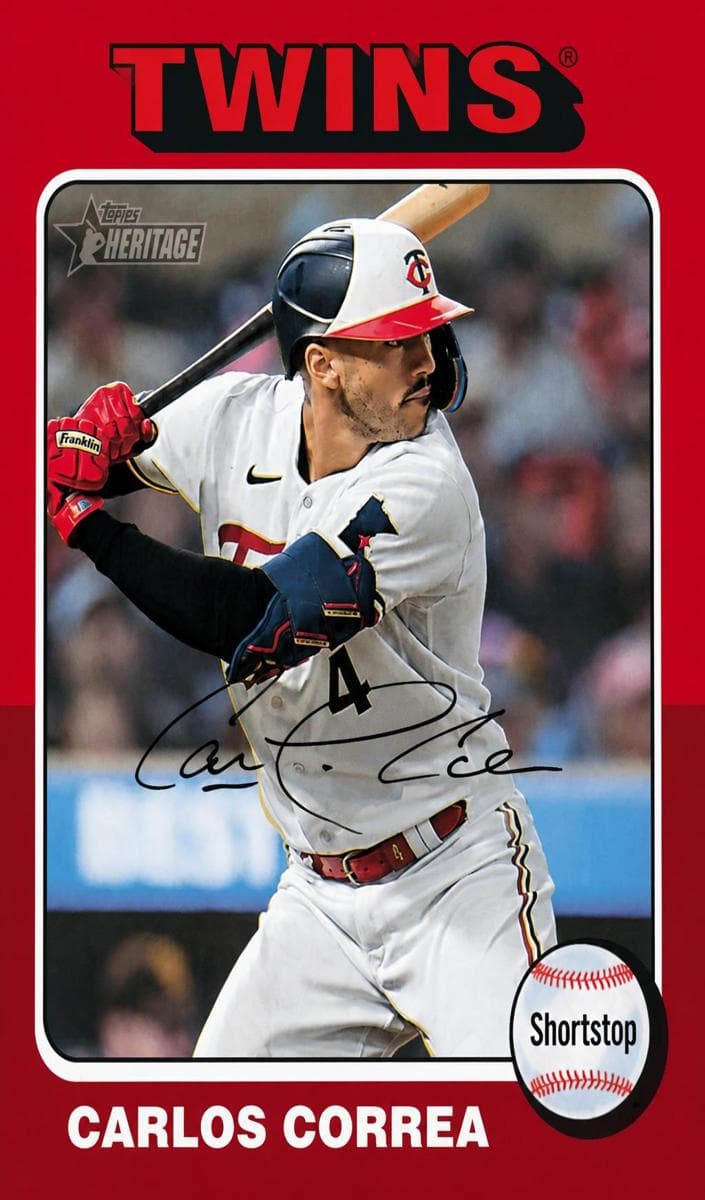 Carlos Correa 2024 topps Topps Heritage
