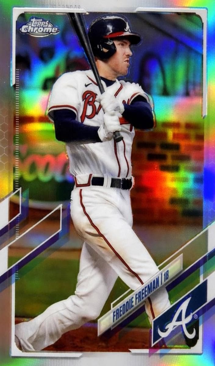 Freddie Freeman 2021 topps Topps Chrome