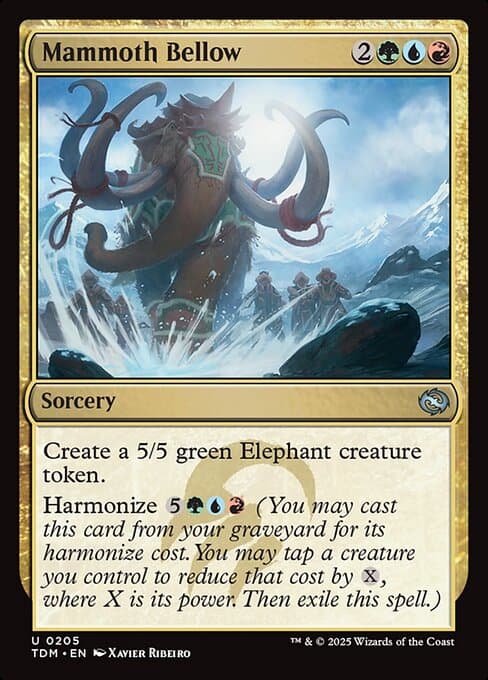 Mammoth Bellow 2025 Magic: The Gathering Tarkir: Dragonstorm