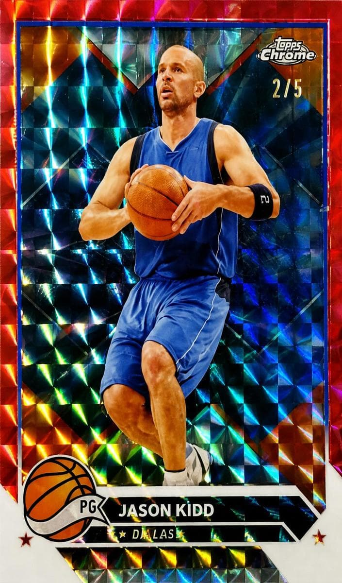 Jason Kidd 2023 topps Topps Chrome Sapphire Edition