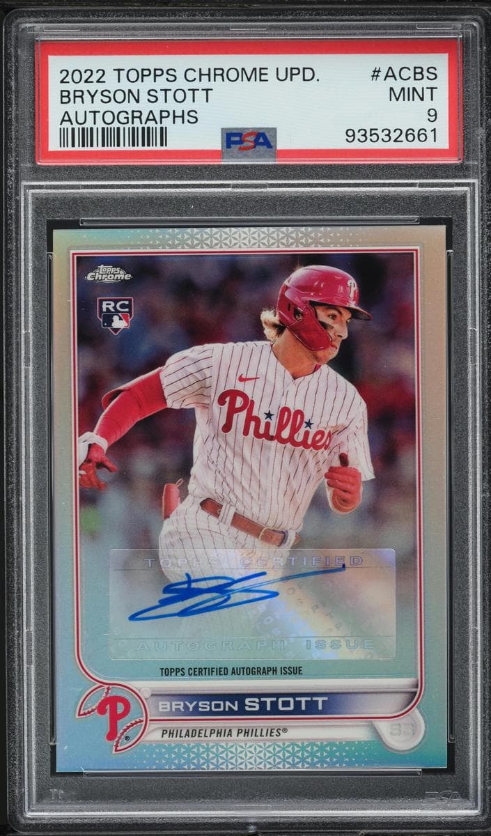 Bryson Stott 2022 topps Topps Chrome Update