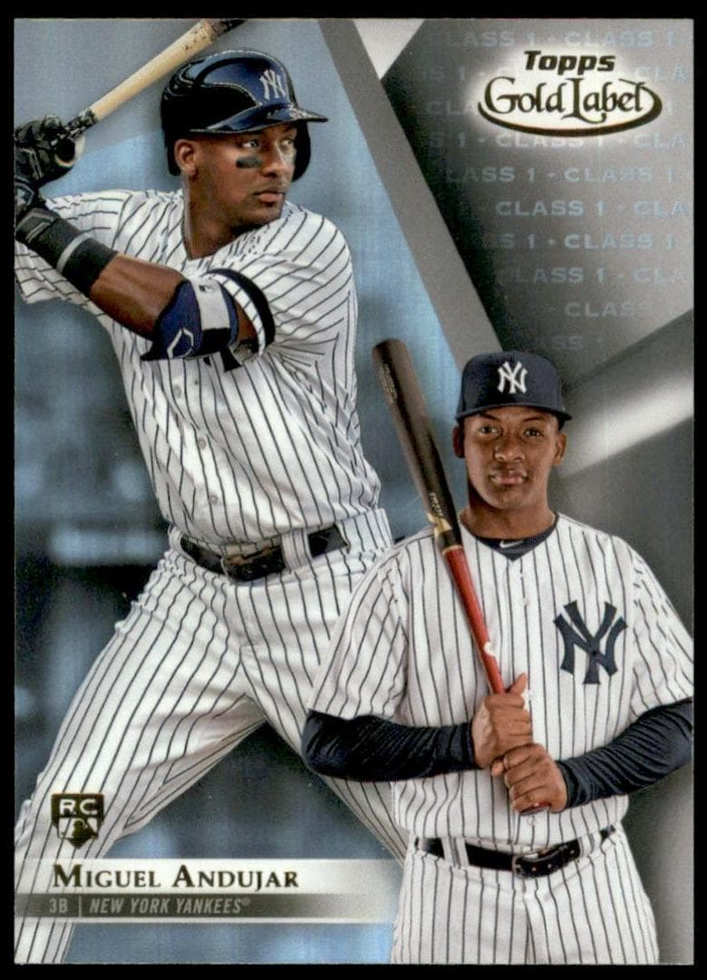 Miguel Andujar 2018 topps Topps Gold Label
