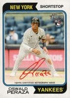 Oswald Peraza 2023 topps Topps Heritage