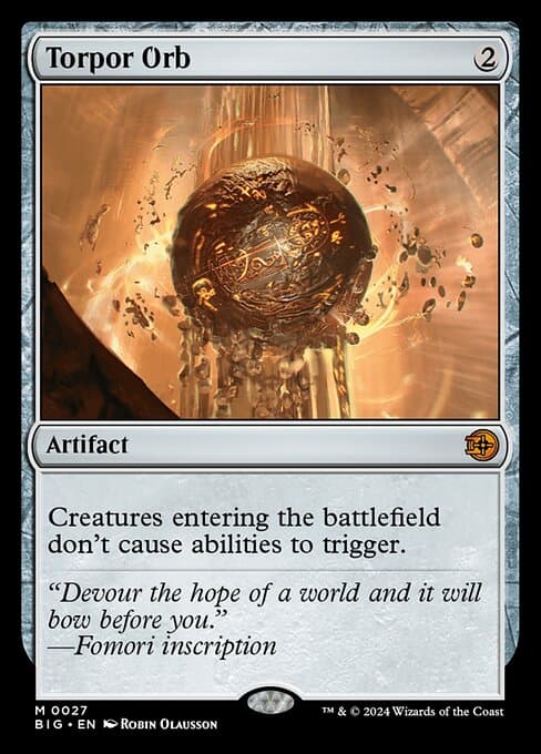 Torpor Orb 2011 Magic: The Gathering New Phyrexia