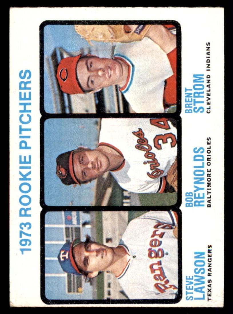 1973 Rookie Pitchers (Steve Lawson / Bob Reynolds / Brent Strom) #612