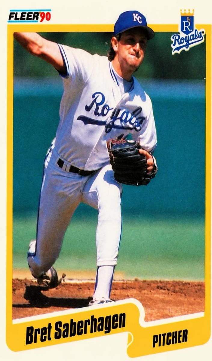 Bret Saberhagen 1990 fleer