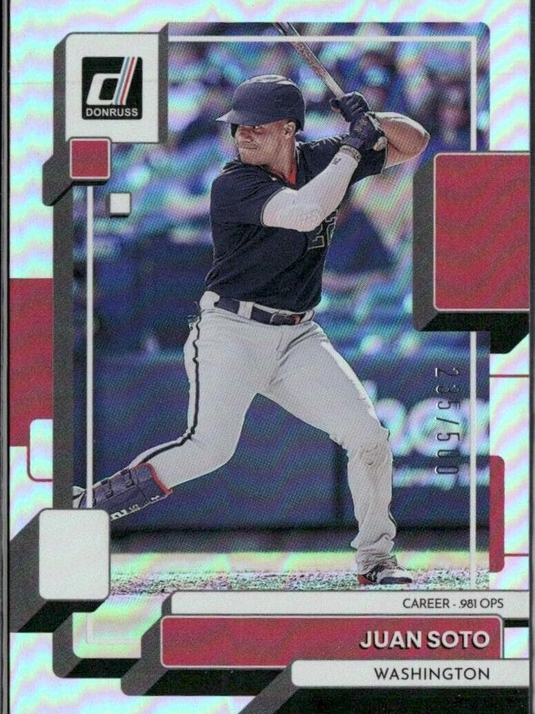 Juan Soto 2022 panini Donruss
