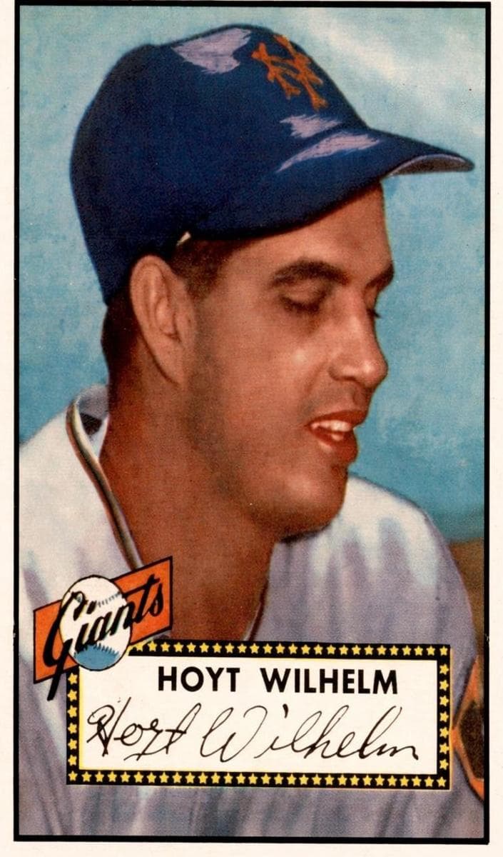 Hoyt Wilhelm 1952 topps Topps