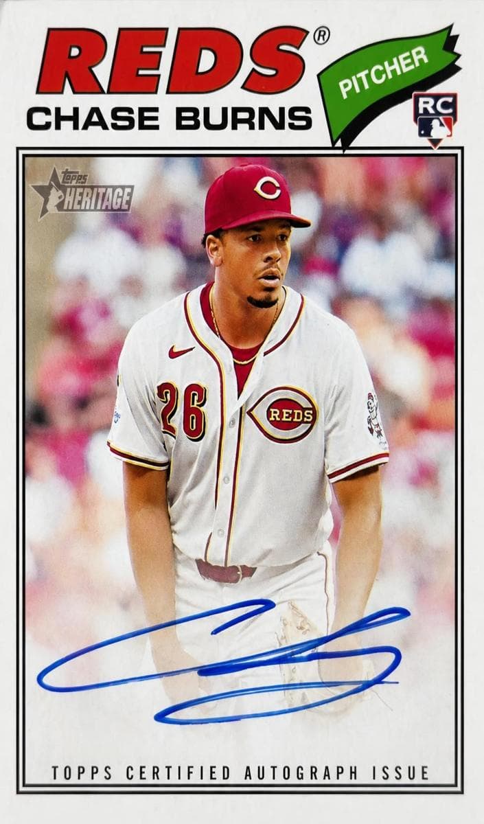 Chase Burns 2026 topps Topps Heritage