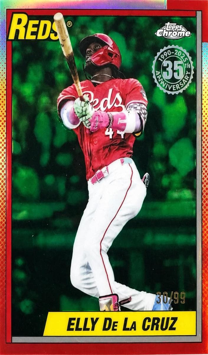 Elly De La Cruz 2025 topps Topps Chrome Update