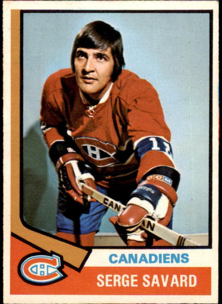 Serge Savard 1974 topps O-Pee-Chee