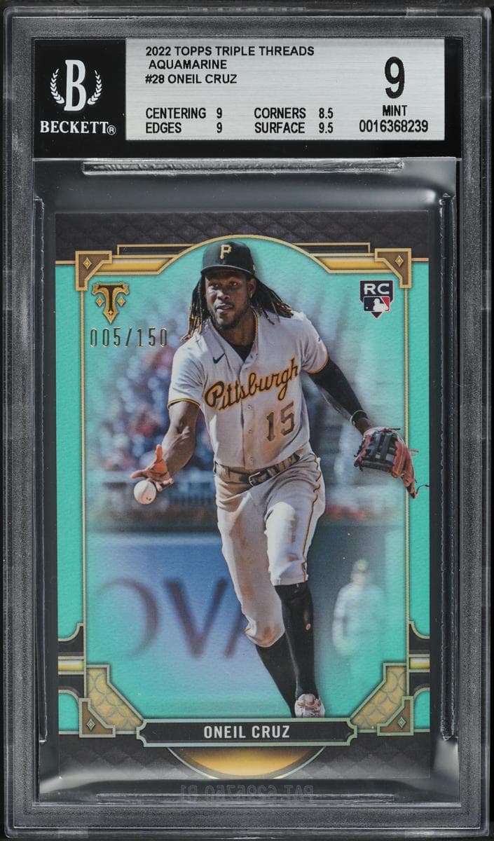 Oneil Cruz 2022 topps Topps Triple Threads