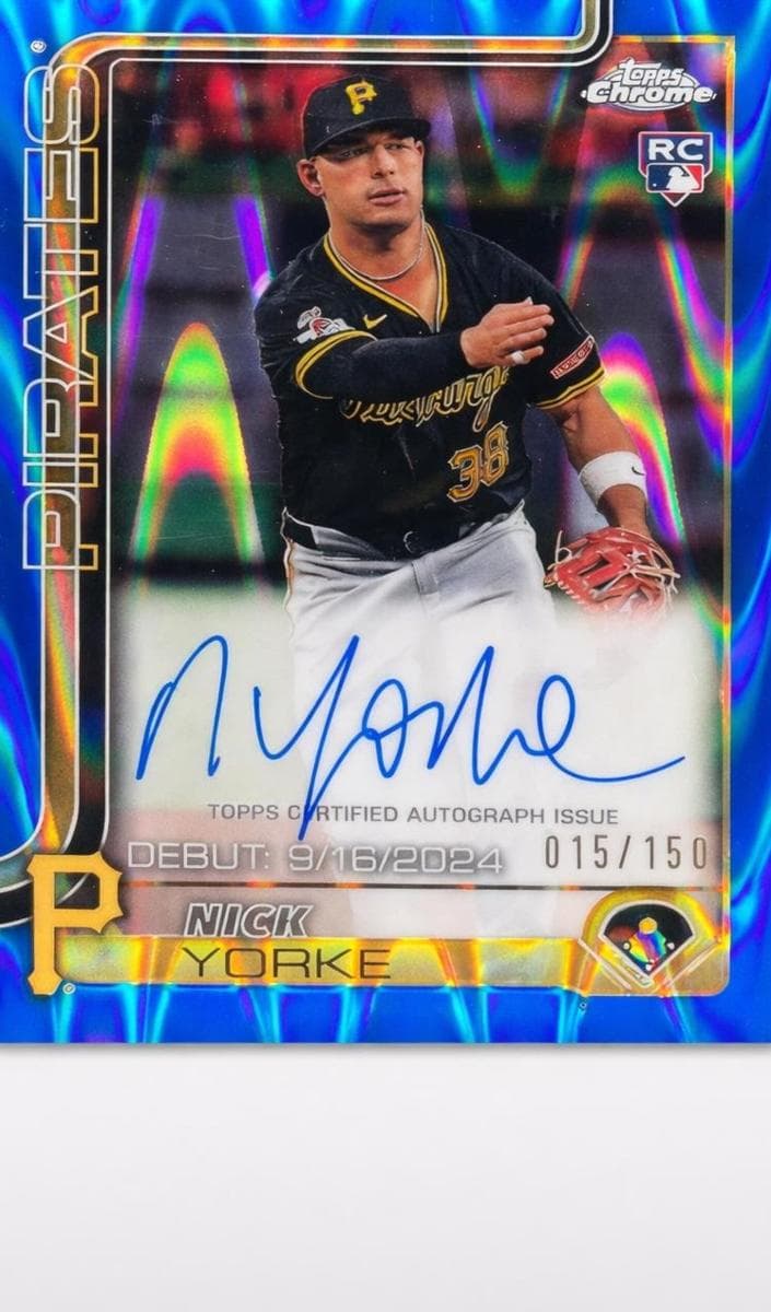 Nick Yorke 2025 topps Topps Chrome Update