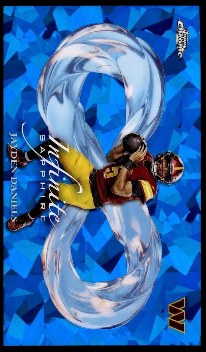 Jayden Daniels 2025 topps Topps Chrome Sapphire