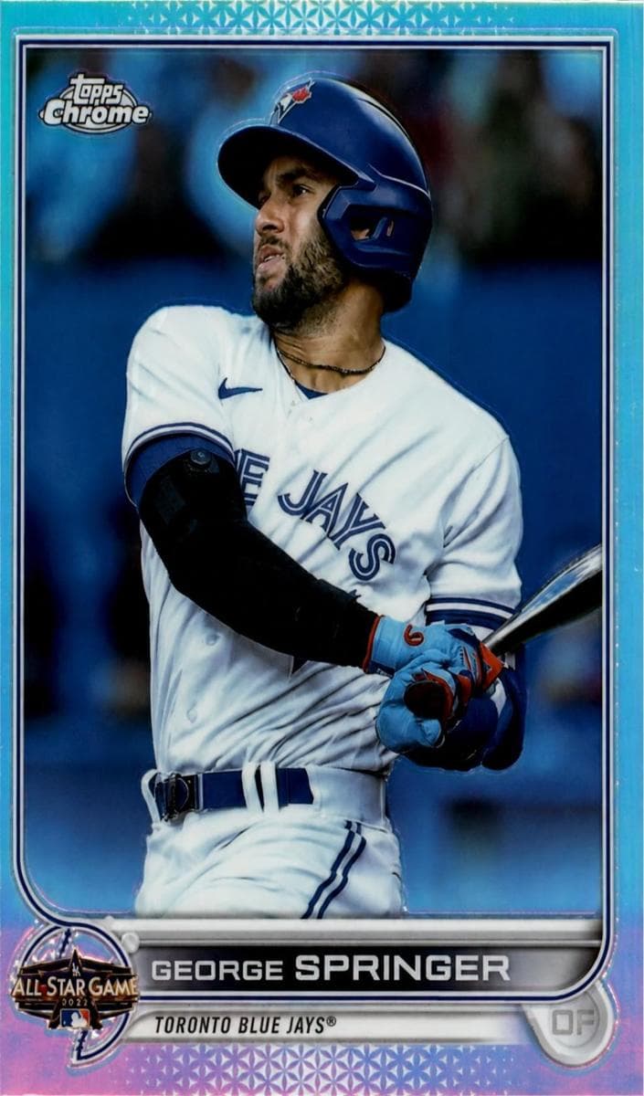 George Springer 2022 topps Topps Chrome Update