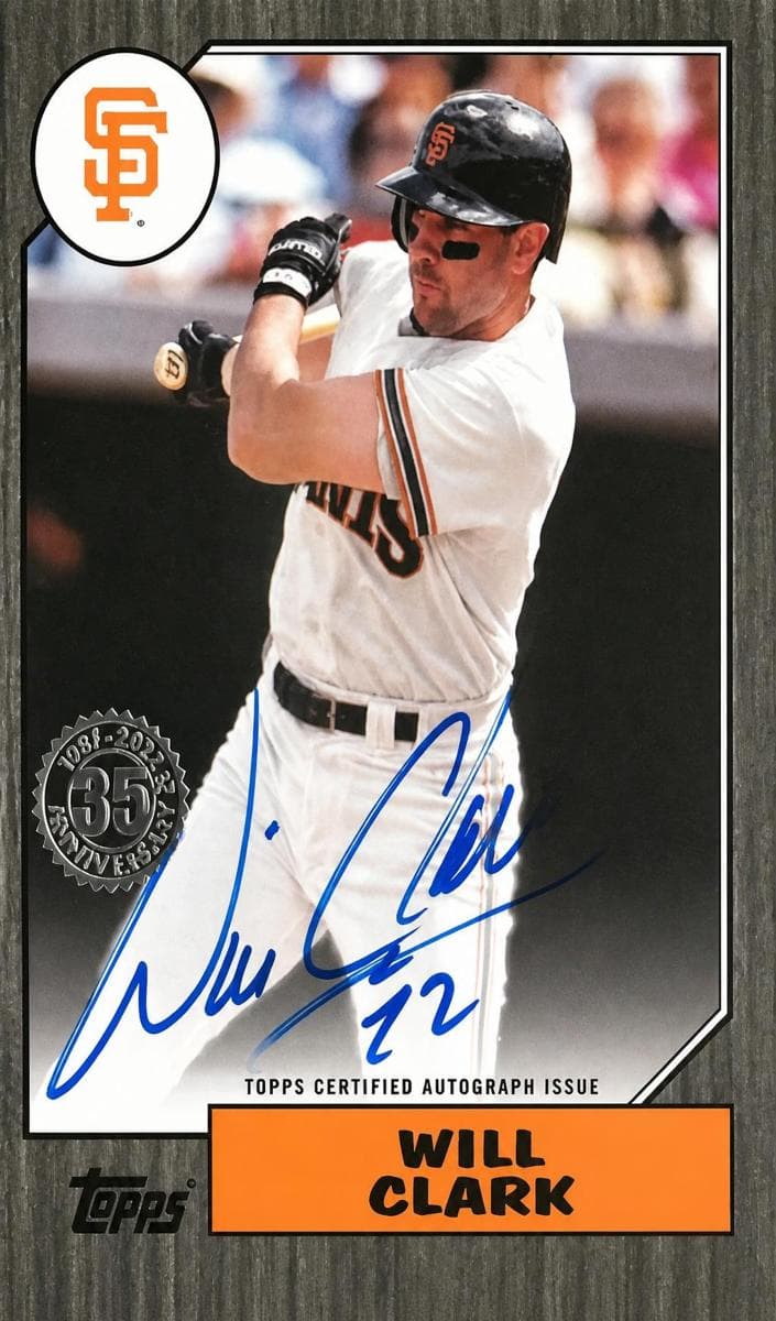 Will Clark 2022 topps Topps