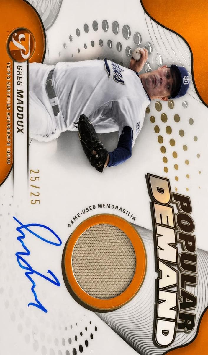 Greg Maddux 2024 topps Topps Pristine